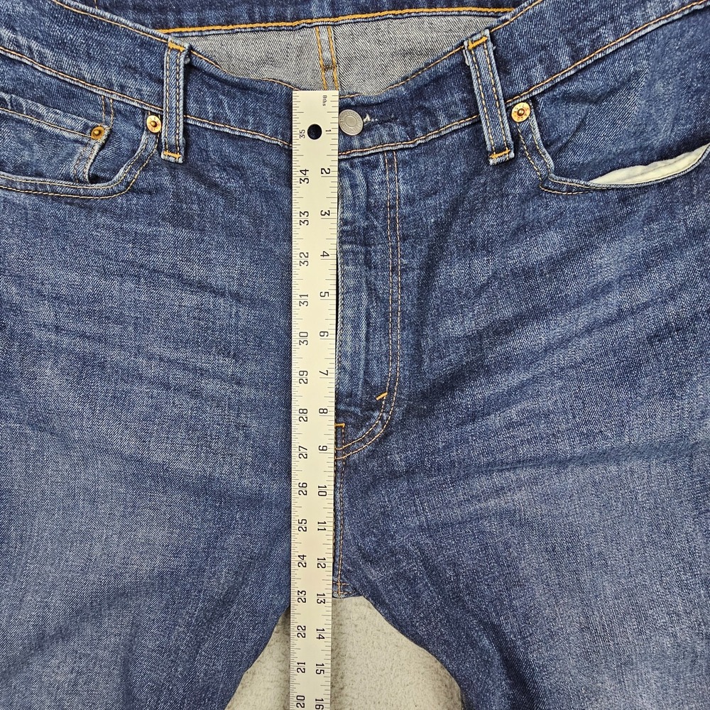 Levi's 505 Regular Fit Jeans Mens 40x27 Blue Medium Wash Straight Leg Stretch - Picture 10 of 10